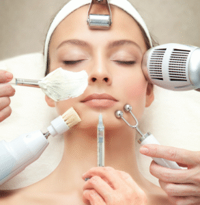 Depilación facial con hilo